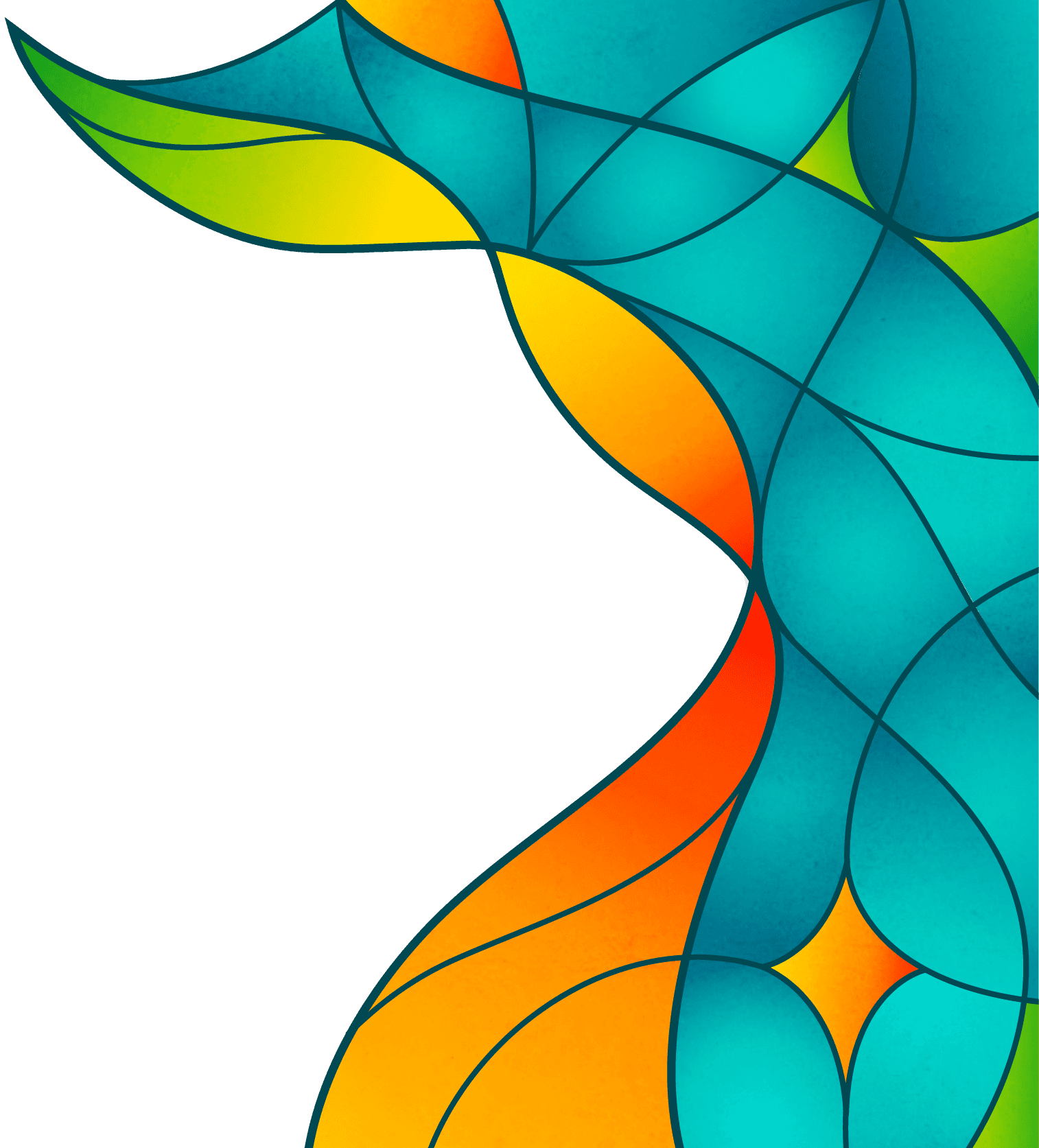 SC27 stained glass theme graphic
